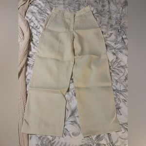 Massimo Dutti Light Tan Trousers 100% linen
